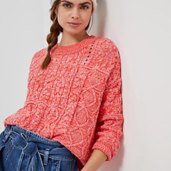 Anthropologie Pilcro Jasmine Cable-Knit Tunic Sweater Size: S - Picture 9 of 10